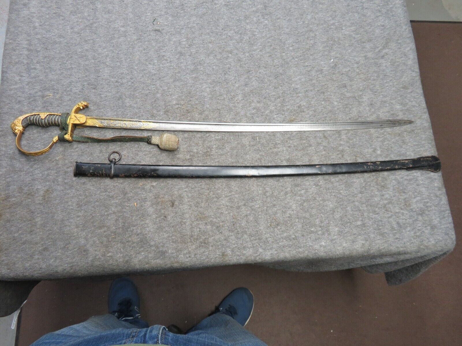WWI IMPERIAL GERMAN ARTILLERY OFFICER DRESS SWORD