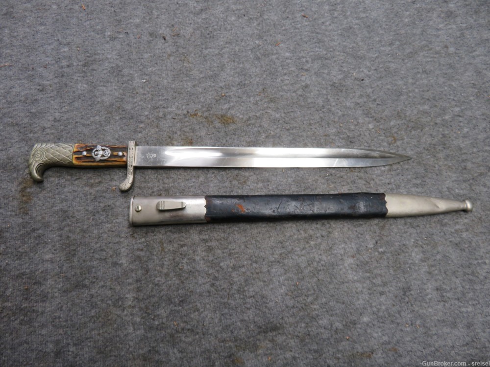 WWII GERMAN POLICE BAYONET-MATCHING UNIT MARKINGS