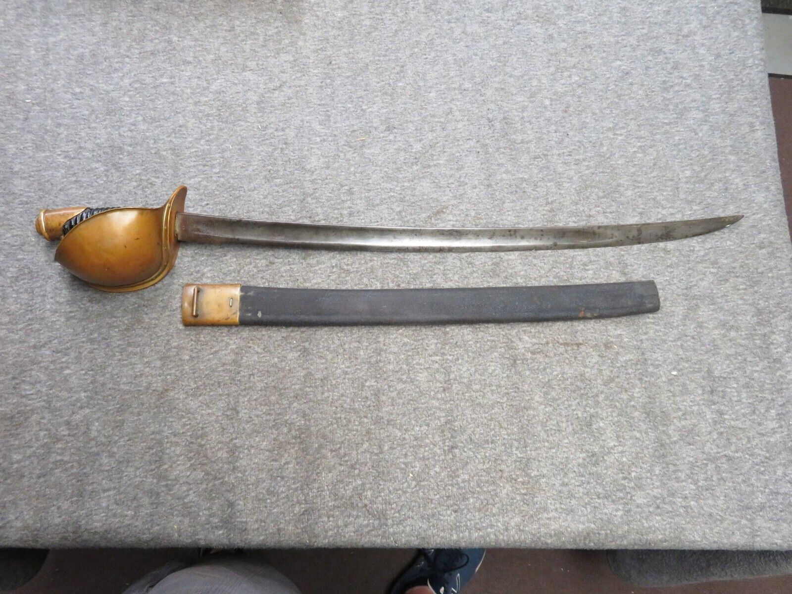 CIVIL WAR US NAVY MODEL 1860 CUTLASS SWORD-DATED 1862-UNIT MARKED