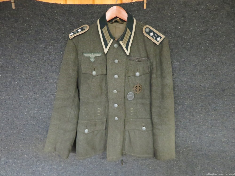 WWII GERMAN ARMY M36 NCO COMBAT UNIFORM TUNIC