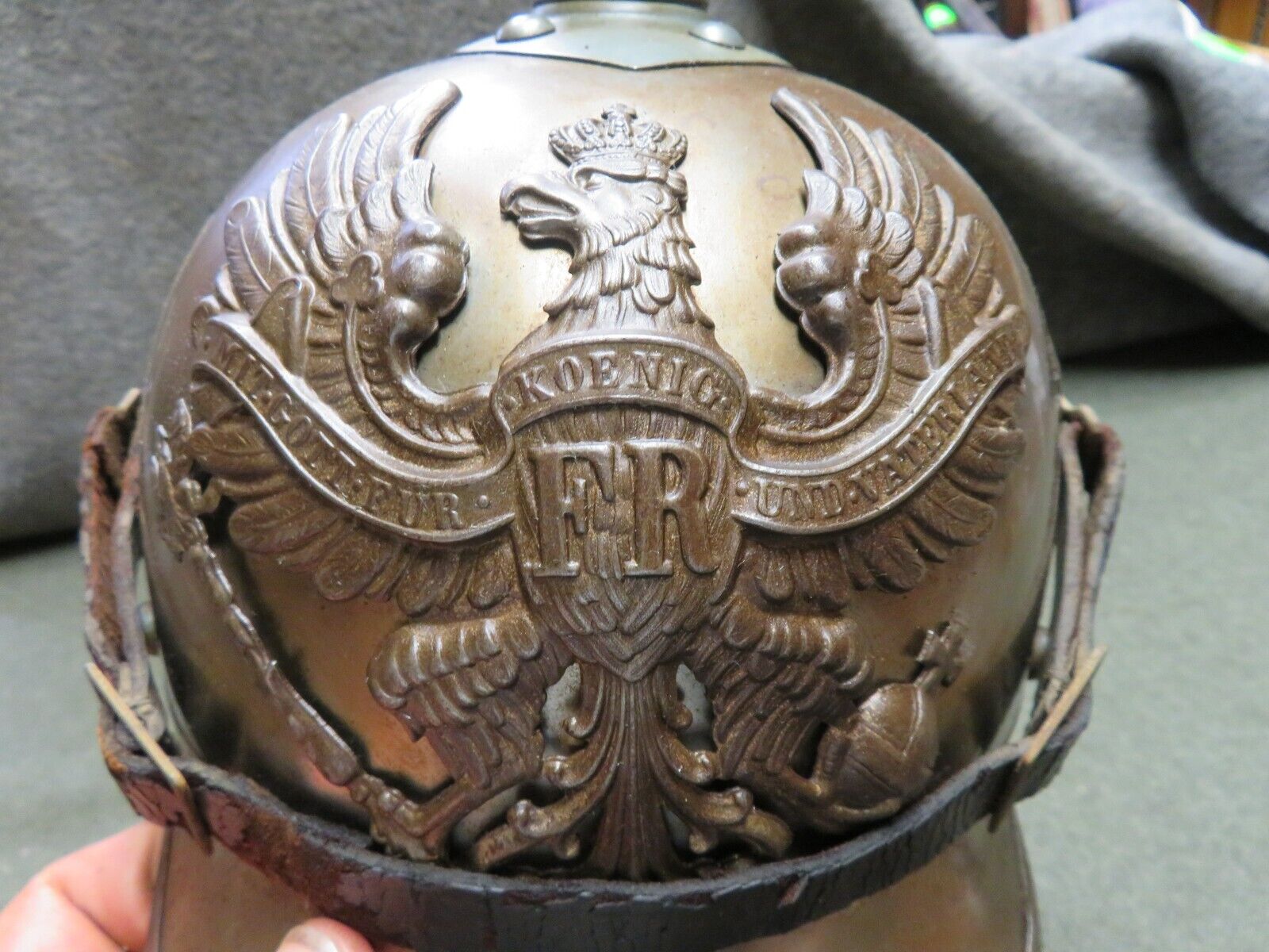 WWI IMPERIAL GERMAN CUIRASSIER “LOBSTER TAIL” HELMET