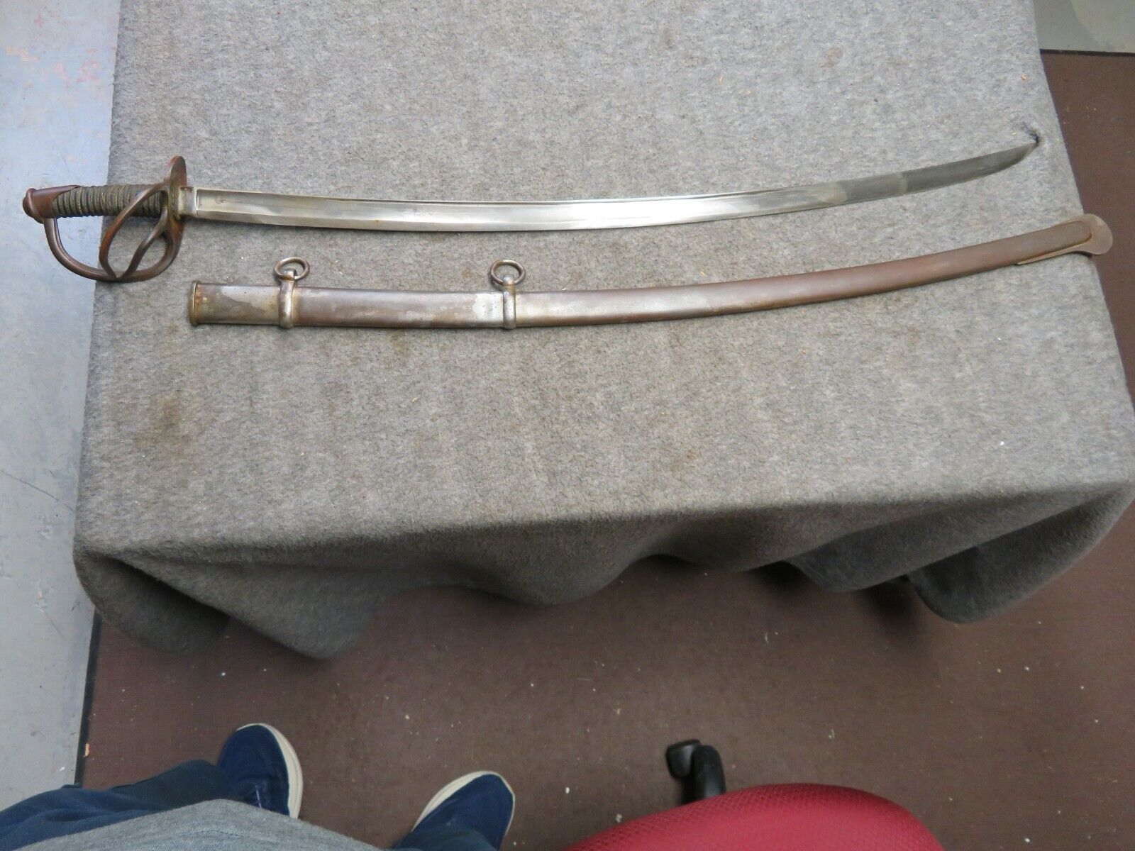 CIVIL WAR US MODEL 1840 “WRIST BREAKER” CAVALRY SABER SWORD