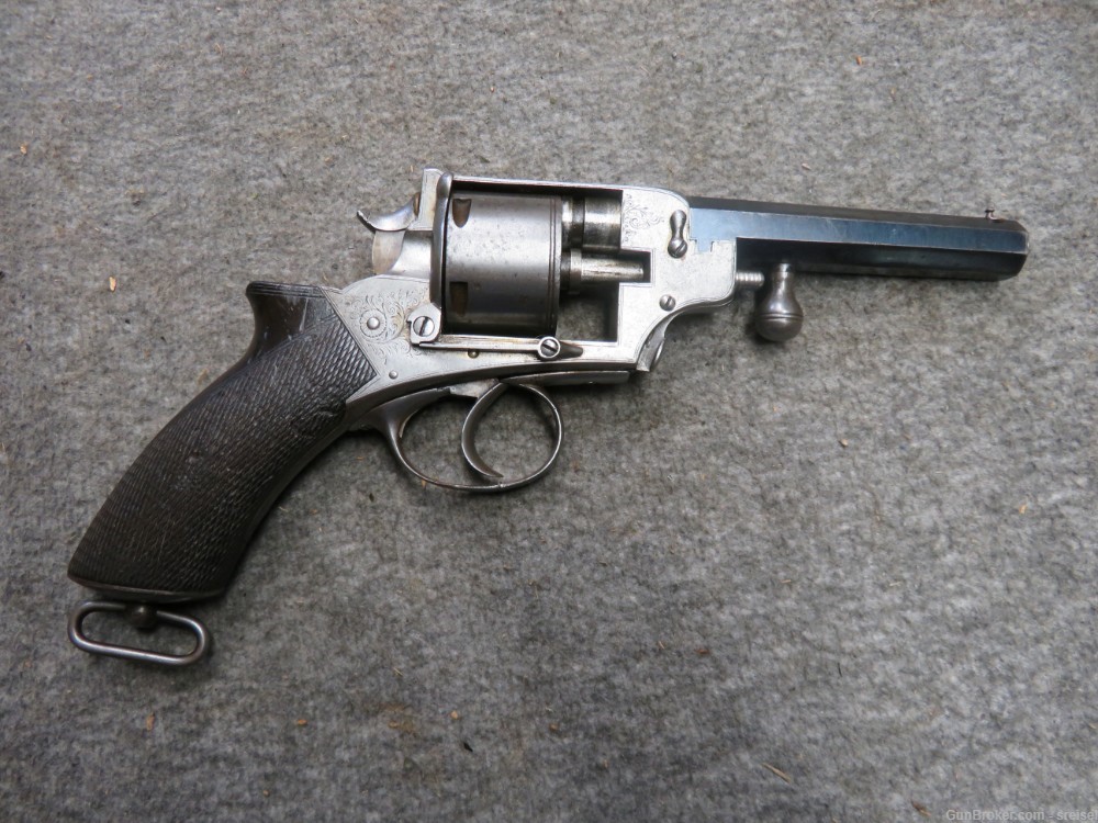 ANTIQUE ENGLISH THOMAS’S PATENT DOUBLE ACTION REVOLVER