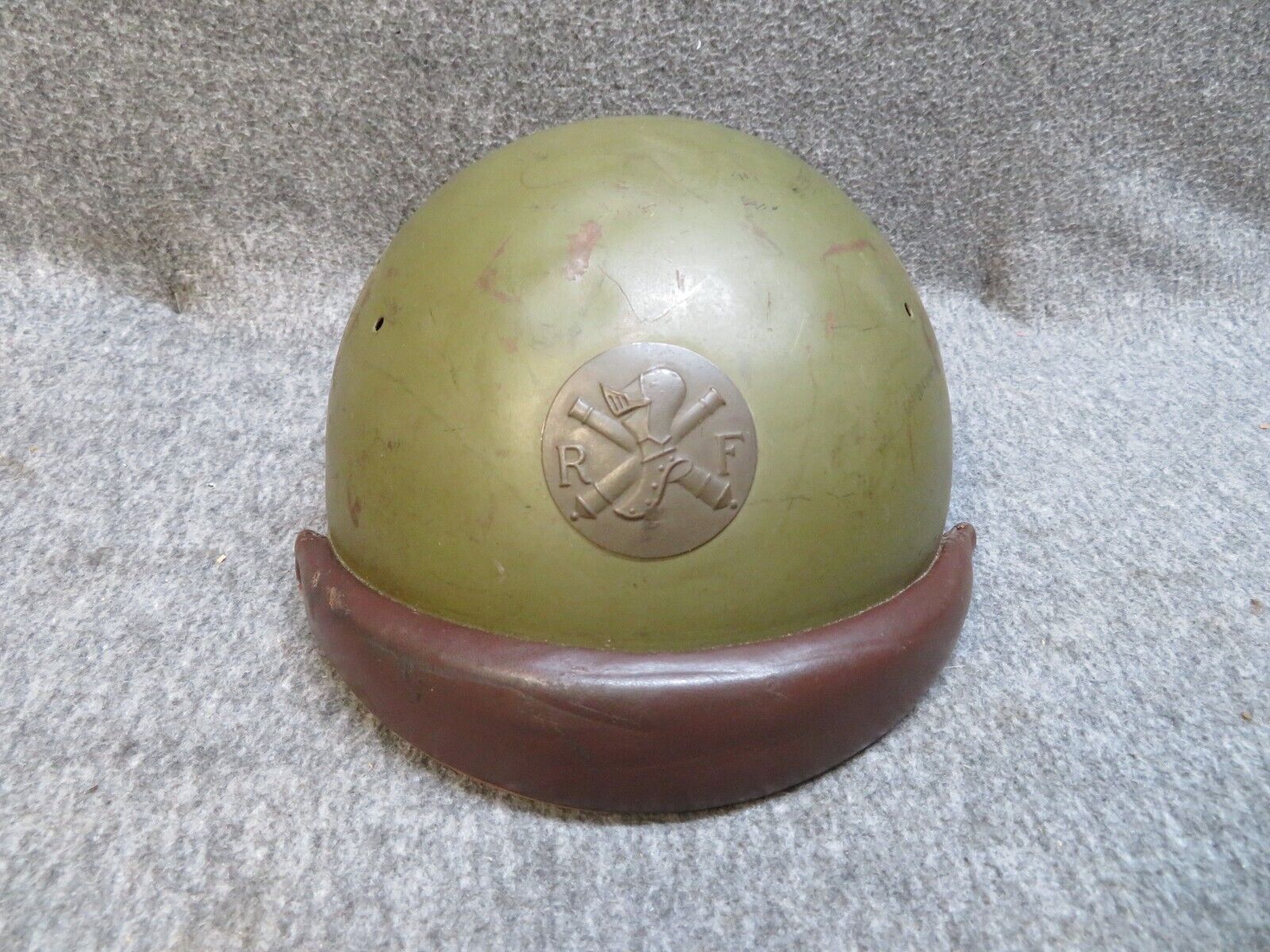 WWII FRENCH MODEL 1935 TANKER’S HELMET