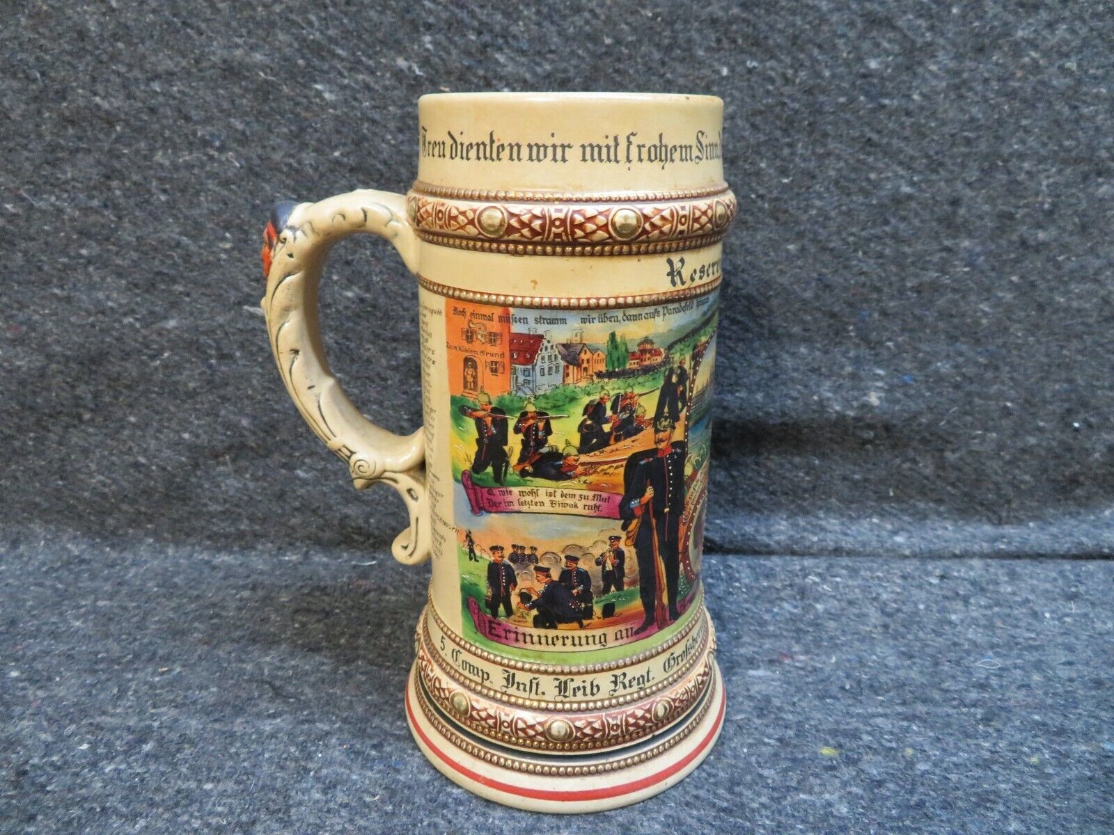 WWI IMPERIAL GERMAN ARMY COMMEMORATIVE BEER STEIN