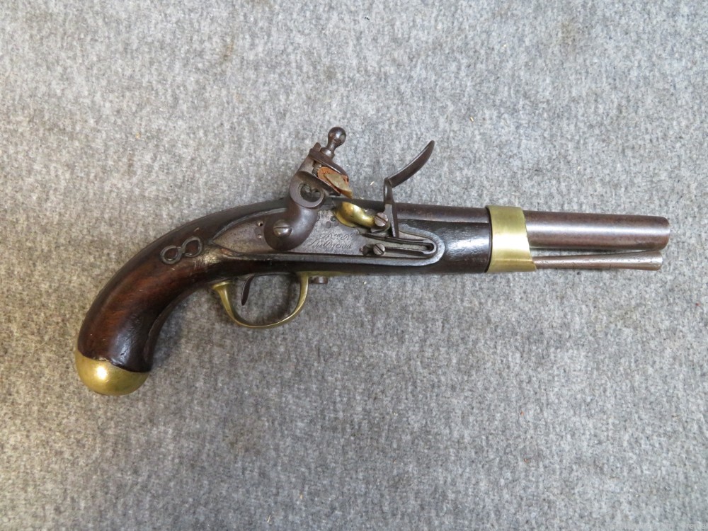 ANTIQUE ITALIAN MILITARY FRENCH AN XIII STYLE FLINTLOCK PISTOL