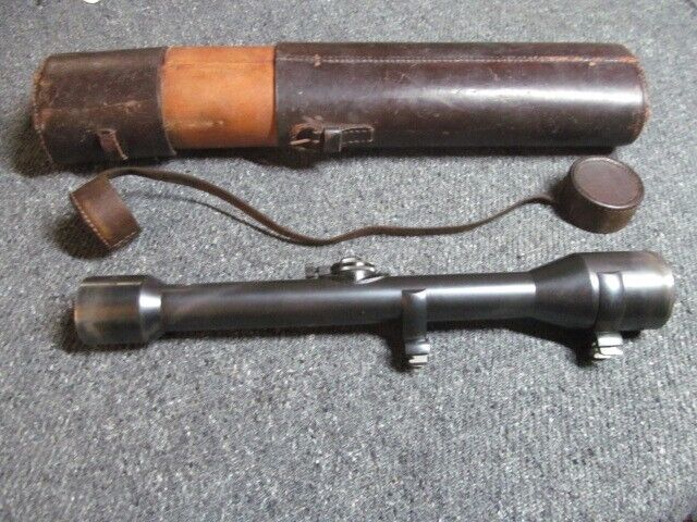 ORIGINAL WWI GERMAN CARL ZEISS RIFLE CLAW MOUNT SCOPE &CASE