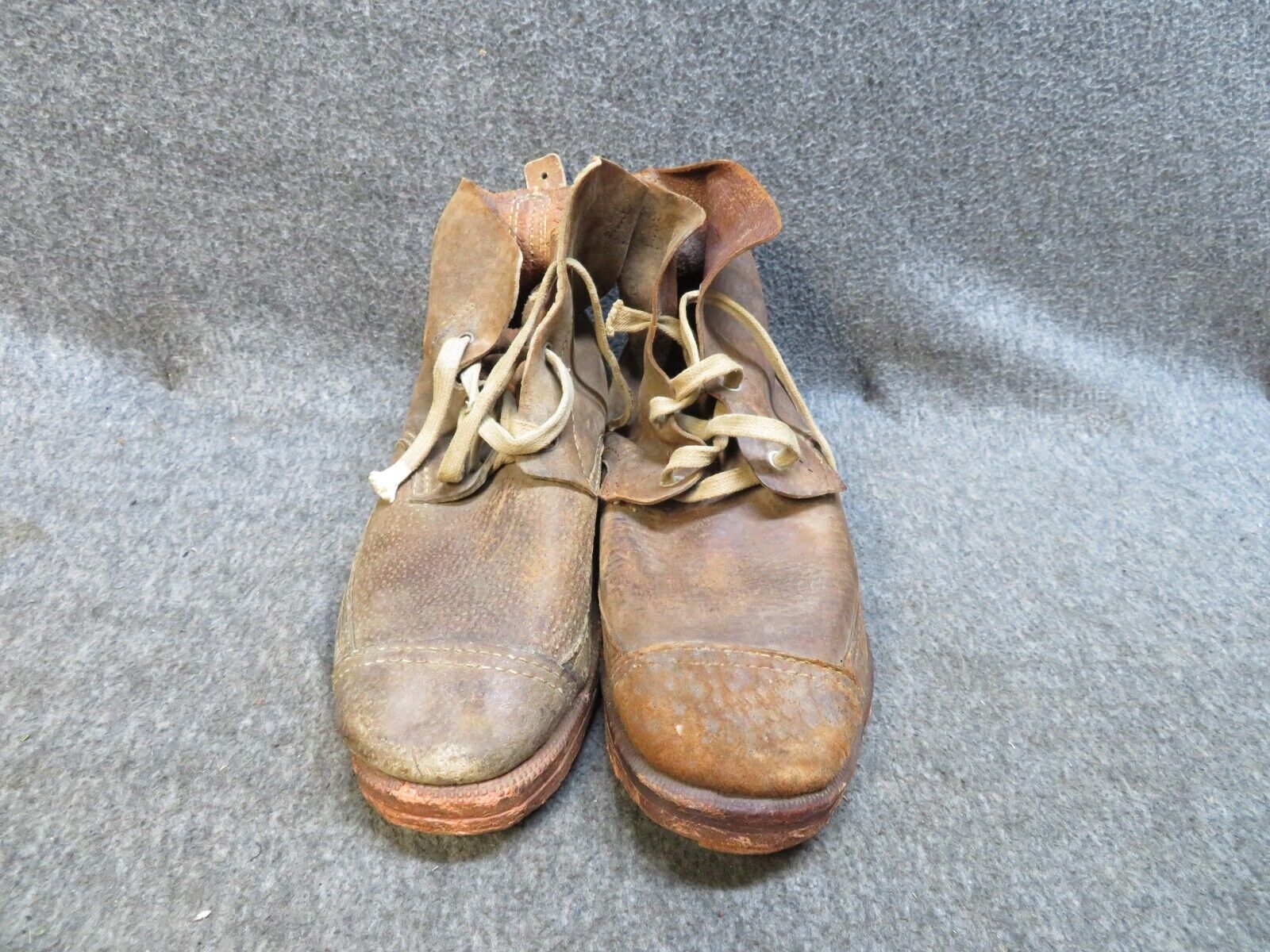 Rare WWII Japanese Army Boots – Original Pair with Kanji Markings!