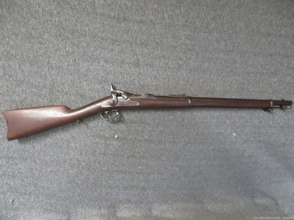 ANTIQUE US MODEL 1873 TRAPDOOR SPRINGIFIELD SHORT RIFLE IN 45/70 CALIBER