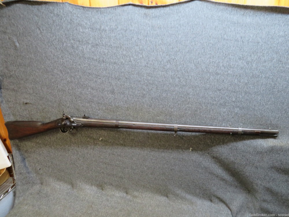 Civil War U.S. Model 1861 Springfield Musket – E. Robinson NY 1863 w/ Bayonet