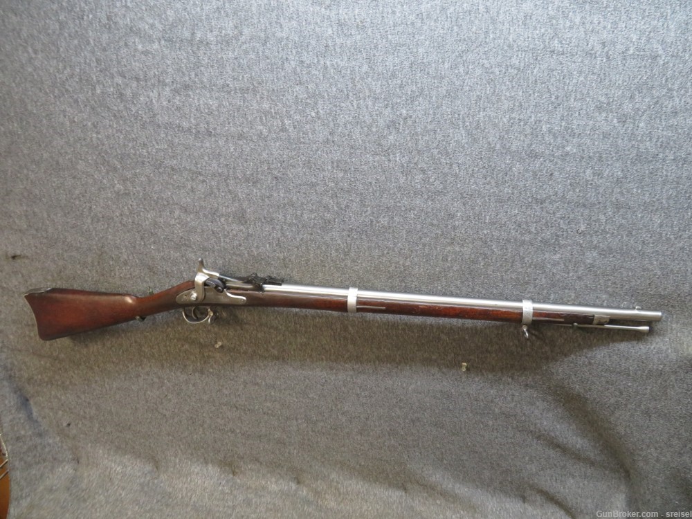 Rare Antique U.S. Model 1865 Trapdoor Springfield Rifle – .58 Rimfire Cadet Conversion