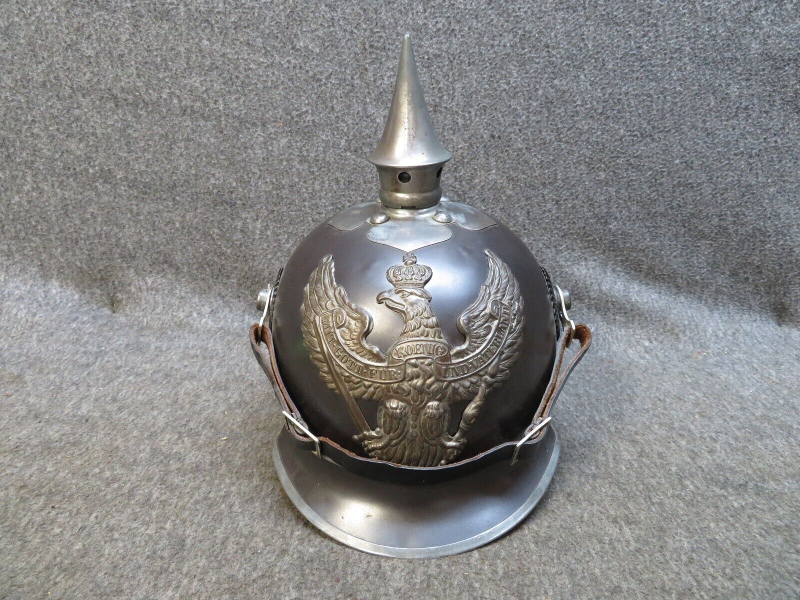 WWI Imperial German M1915 Jäger zu Pferde ‘Lobster Tail’ Helmet – Original & Complete 