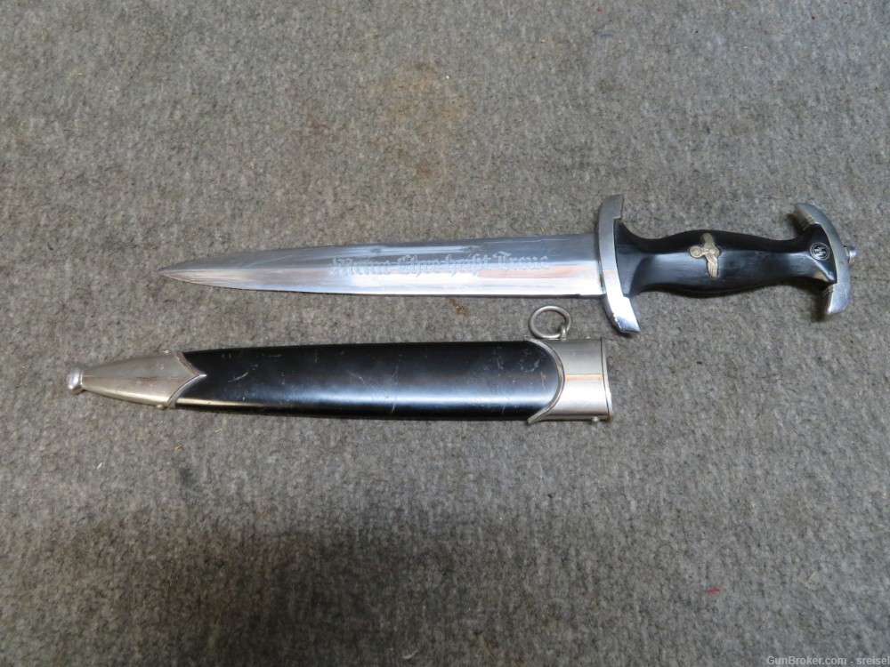 WWII German SS Officer Dagger – Engraved to U.S. Army Lieutenant