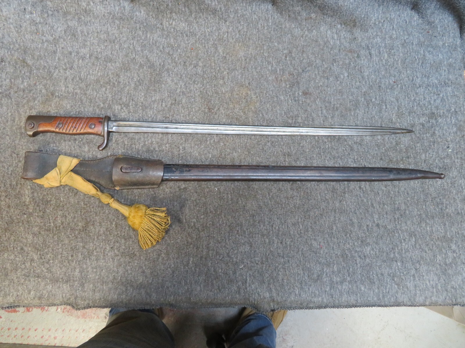 WWI German SG 98 Mauser Quillback Bayonet
