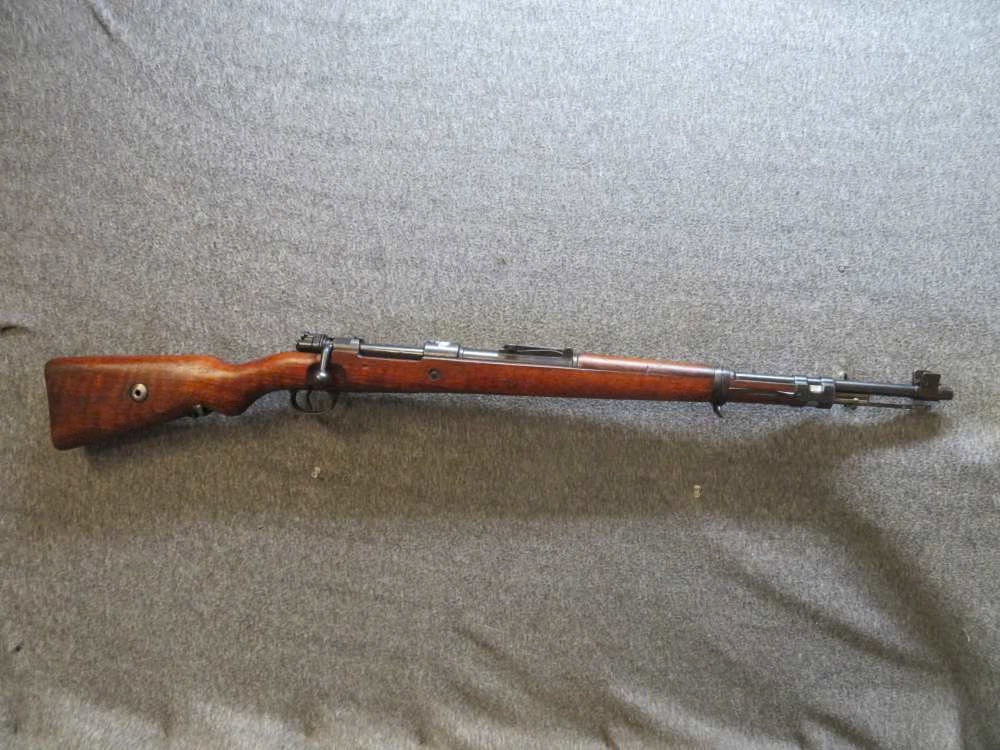 WWII Portuguese M1937 Mauser Rifle – Matching – Crest & Stock Nice