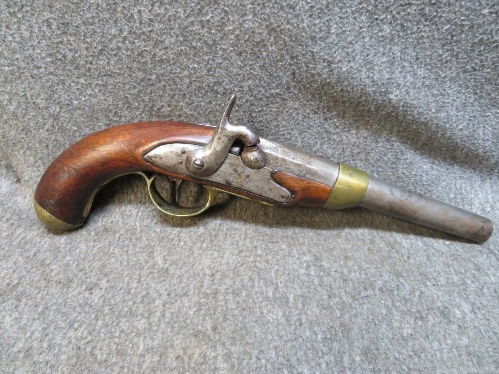 Antique Belgian Military Percussion Pistol