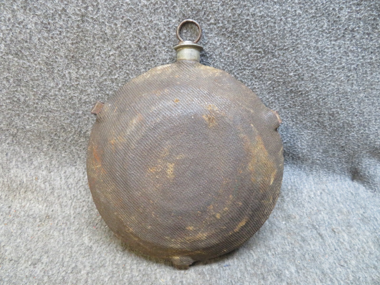 Original Civil War Union Army “Bullseye” Canteen w/ Cloth Cover