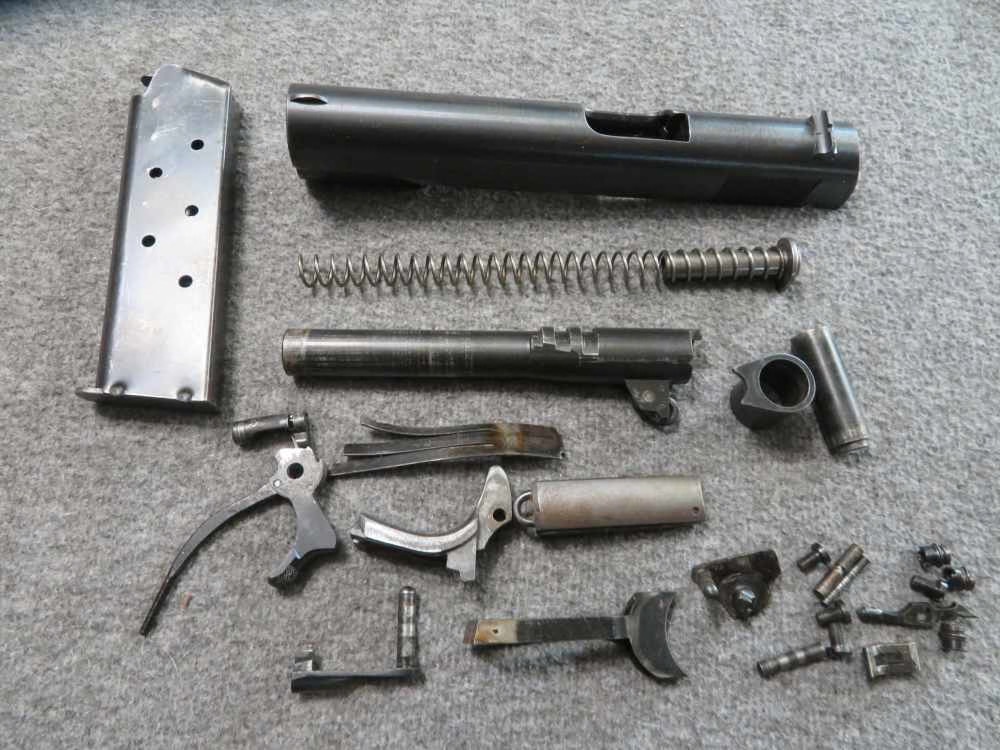 WWI-Era U.S. Army Colt 1911 Pistol Parts Kit – Excellent Bore & Original Finish