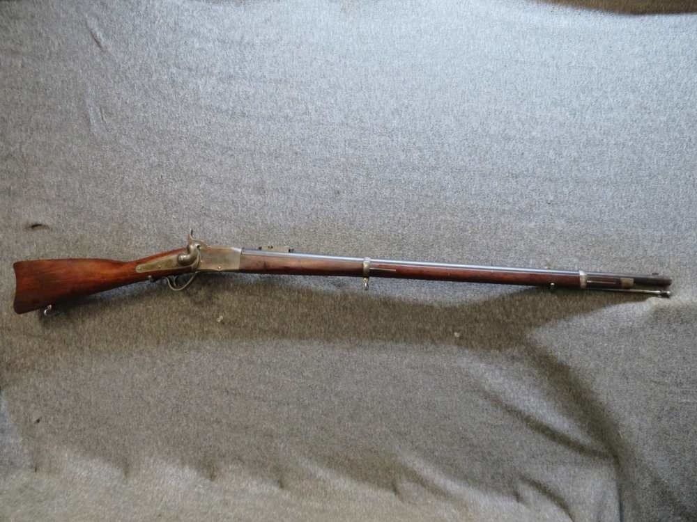 Franco-Prussian War rifle, Peabody Spanish Model, French contract Peabody, Peabody rifle with bayonet, 1870s military rifle, black powder rifle, antique Peabody firearm, single-shot military rifle, 19th century rifles, Peabody bayonet combo