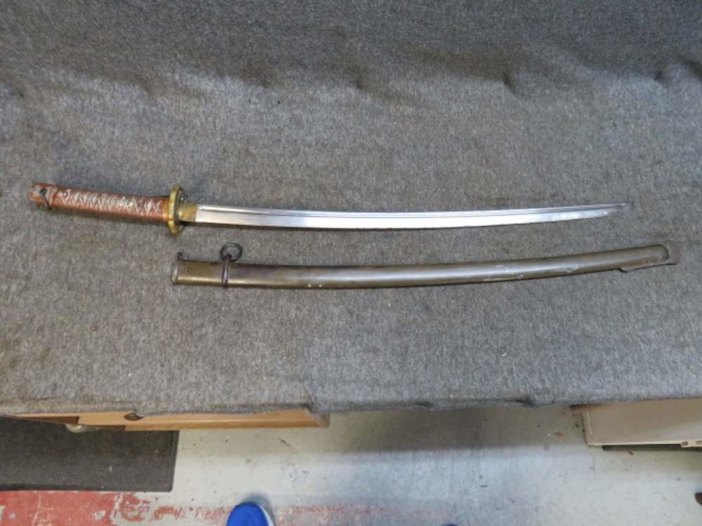 WWII Japanese Type 95 NCO Sword – Matching Numbered Scabbard