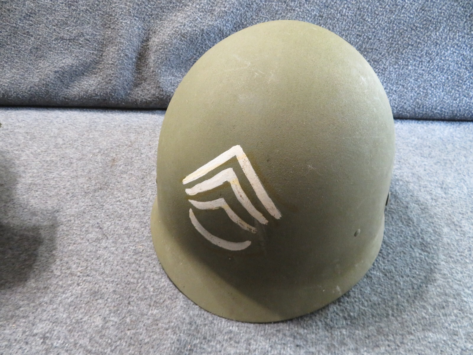 US M1 Helmet Rear Seam Swivel Bale with OD USMC Cover