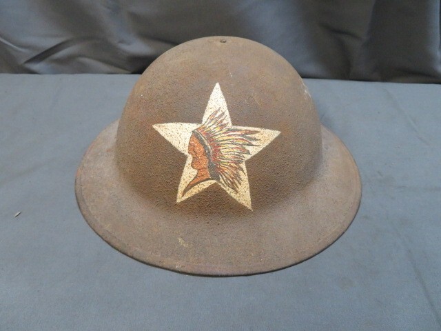 WWI US Model 1917 Helmet with Original Painted 2nd Infantry Division Insignia