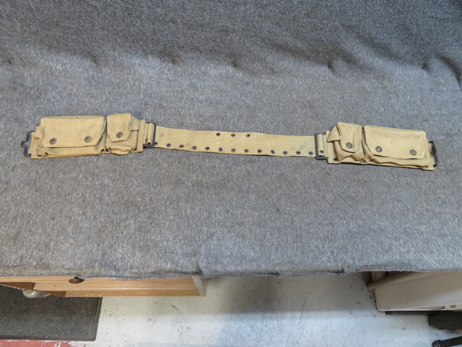 WWI U.S. Model 1917 Medical Officer’s Belt – Mills 1918 | Rare Eagle Snaps, Original