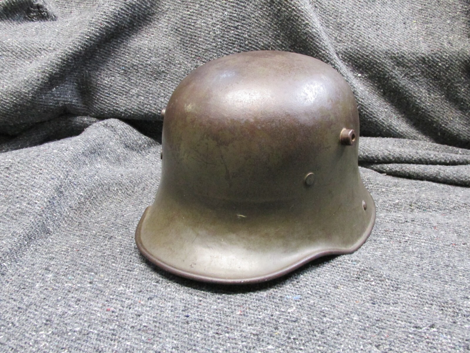 WWI German Model 1916 Helmet – Original Paint – Padded Liner & Unit Marking