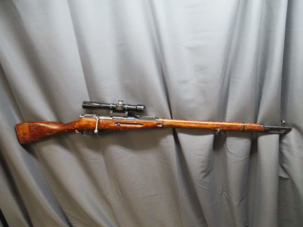 WWII Russian 91/30 Mosin Nagant PE Sniper Rifle – Top Mount Scope – Authentic WWII Soviet Sniper**