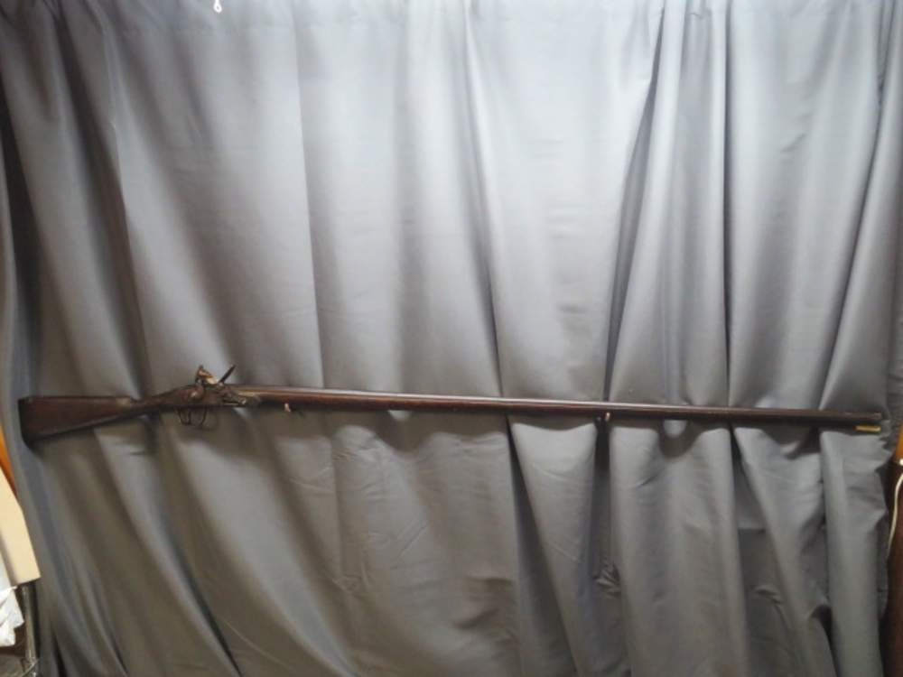 Antique English Flintlock Trade Musket – “Elephant & Castle” Lock – Rare Marked Lockplate