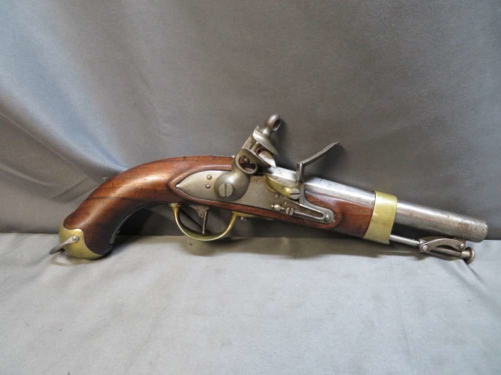 Antique Spanish Model 1826 Flintlock Pistol – Carabineros Reales Marked – Rare Military Sidearm
