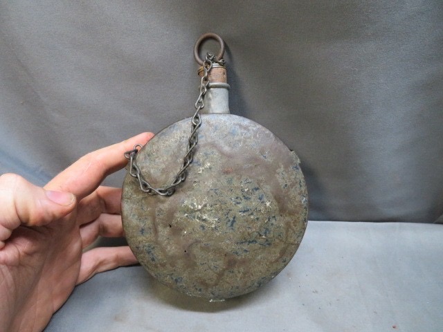 Civil War Tin Drum Canteen – Original Union Army Canteen – Authentic & Rare