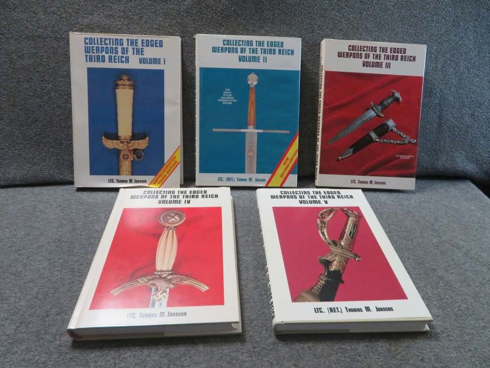 5 Volume Set – Collecting the Edged Weapons of the Third Reich by Thomas M. Johnson – Complete Reference Collection