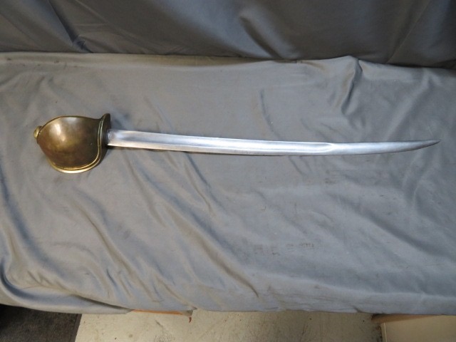 Civil War US Navy Model 1860 Cutlass – Ames 1861 – Nice Blade, Rare Original