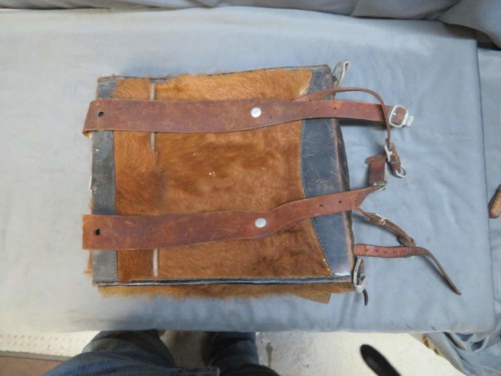 WWII German SS Tornister Pack – Original w/ Markings & RZM Tag – Very Scarce
