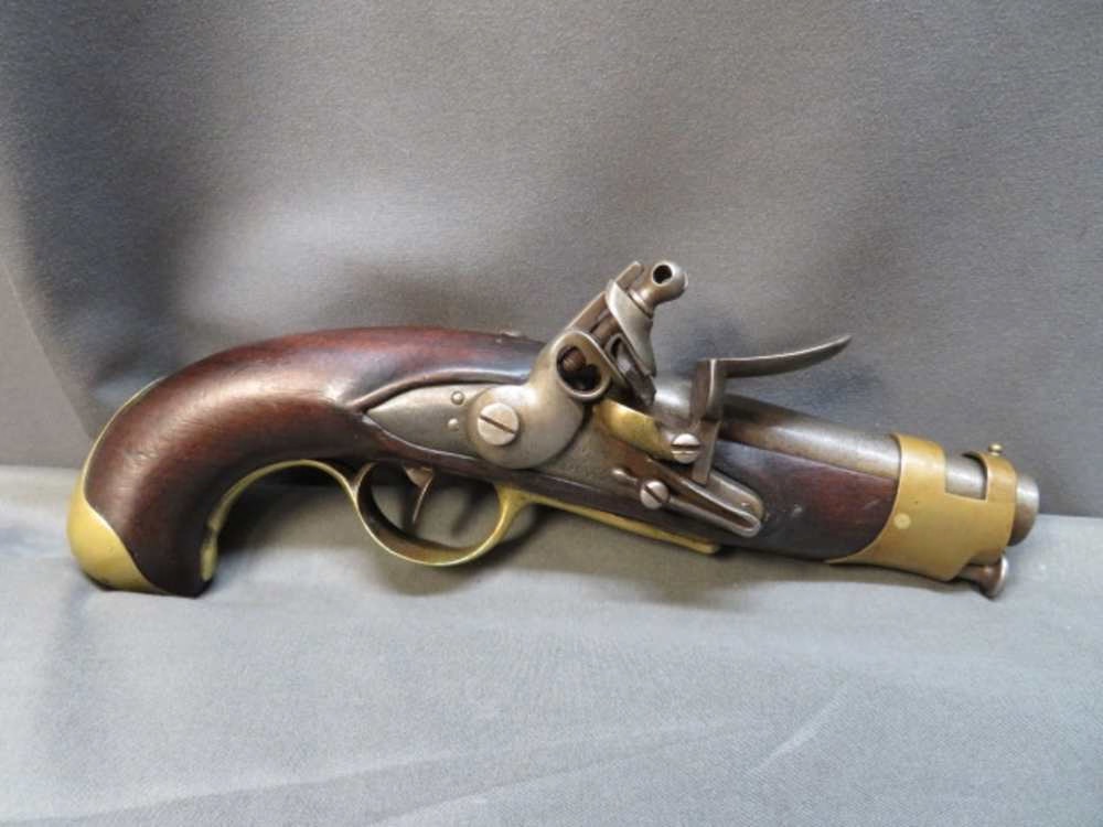 Antique French Gendarmerie Flintlock Pistol – Durant, Charleville | Rare 18th–19th C.