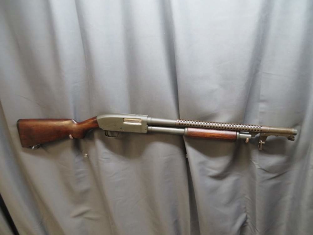 WWII US Military Stevens Model 620A Trench Gun Shotgun