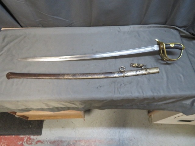 Imperial German Saxon Model 1852 Cavalry Sword – Rare Collectible with Crest