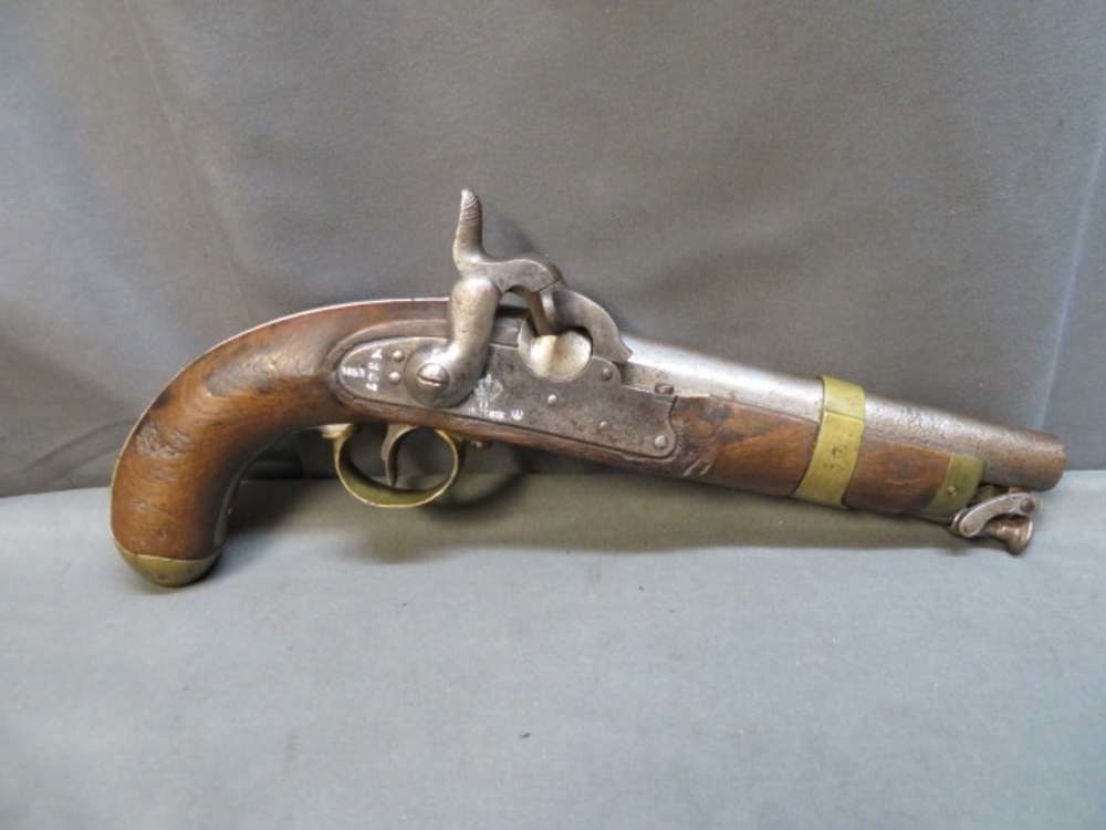 Antique Spanish Model 1852 Cavalry & Guardia Civil Percussion Pistol