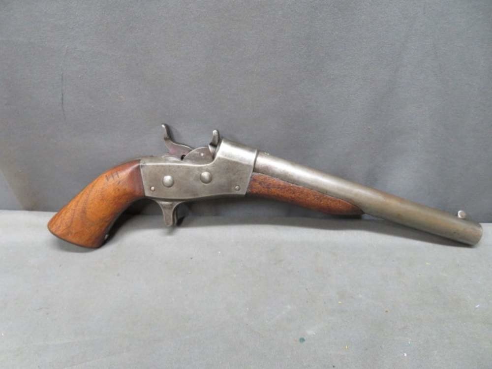 Antique Remington Model 1865 Navy Rolling Block Pistol — .50 Rimfire
