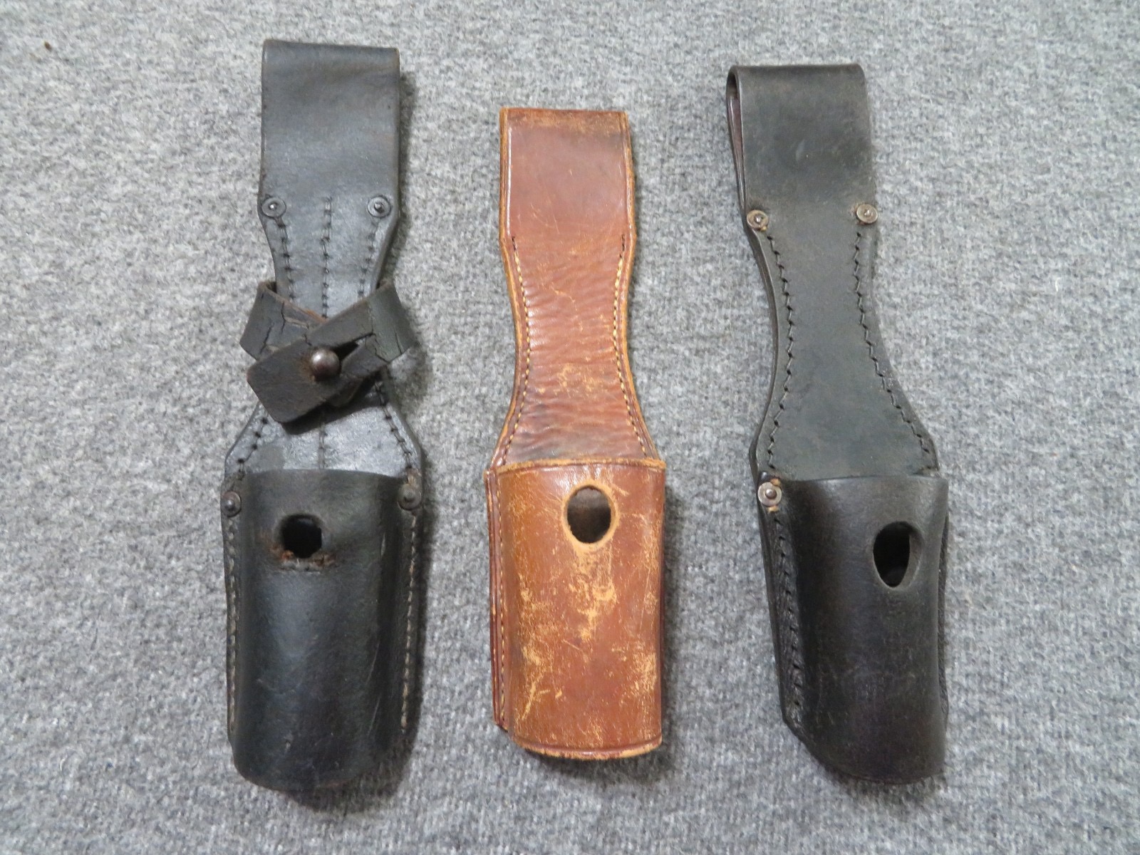 WWII German 98K Mauser Bayonet Leather Frogs