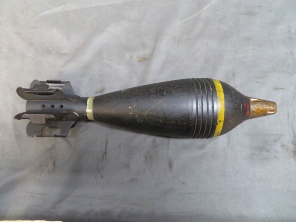 WWII Japanese Type 100 81mm Mortar Round – 1940 | Complete, Attractive Original Paint