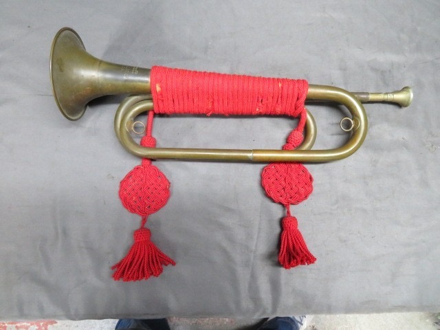 WWI Era U.S. Army Bugle w/ Artillery Cords