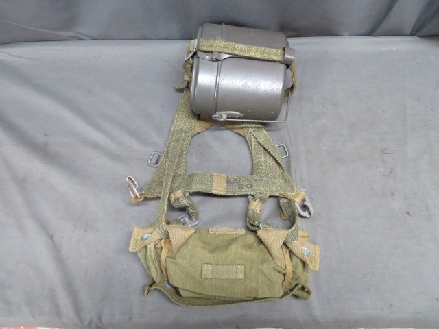 WWII German Army Assault Pack A-Frame with Mess Kit & RG34 Cleaning Kit – Original WWII Field Gear Set