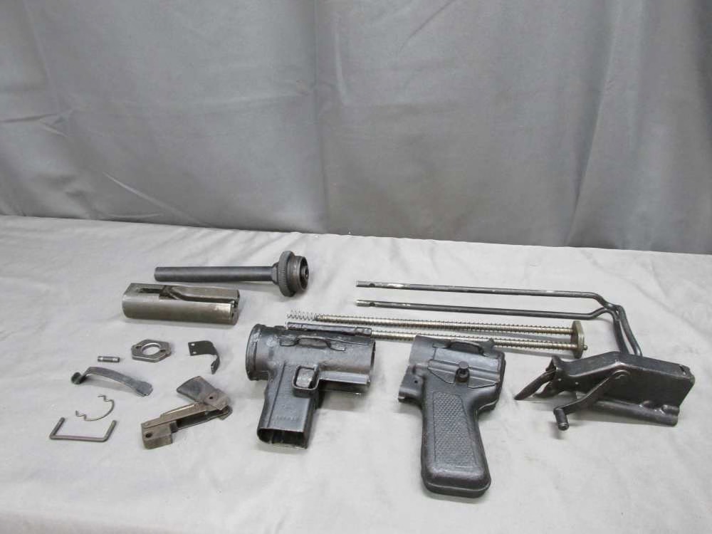 WWII US Military M3 “Grease Gun” SMG Parts Kit w/ Live Barrel