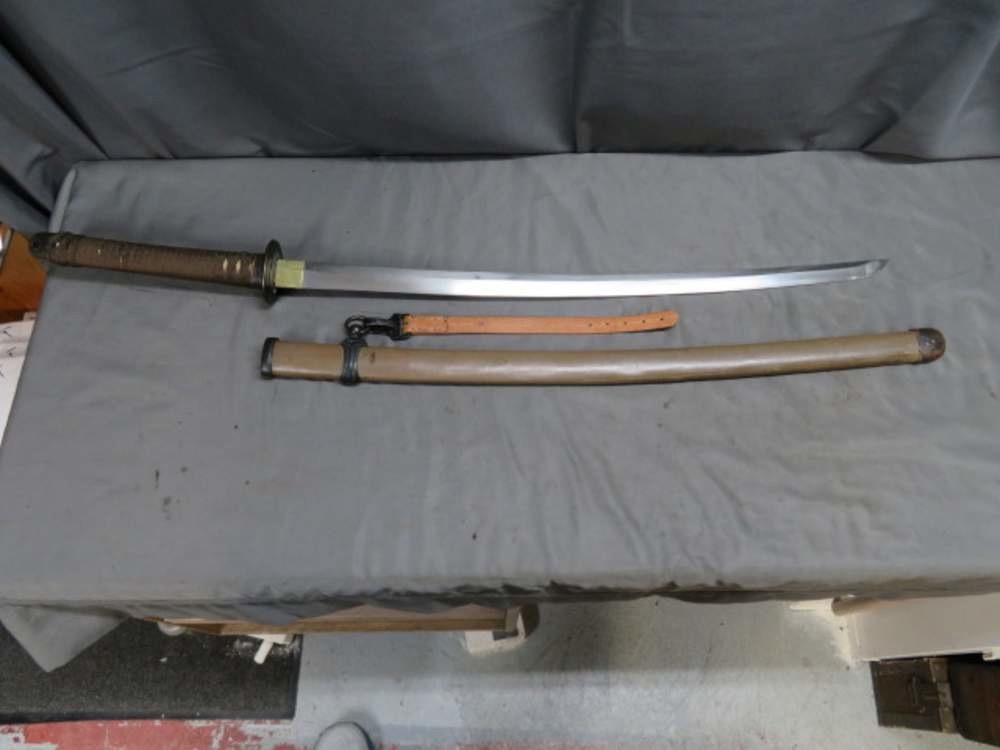 WWII Japanese Army Late War Officer Shin Gunto Sword | Signed Tang