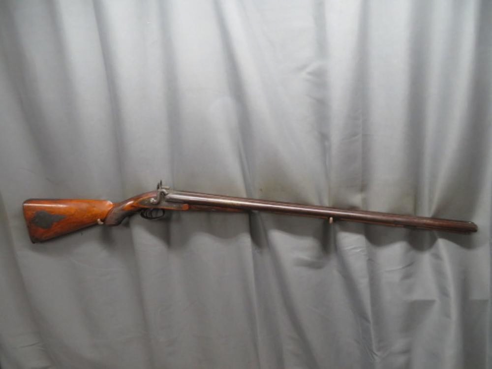 Antique New Orleans Double Barrel Percussion Shotgun