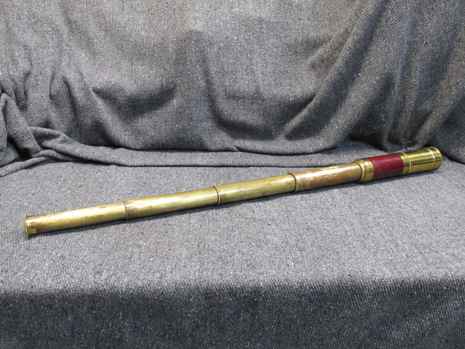 Large Antique French Telescope – 5 Stage – 36″ Extended – Paris Maker