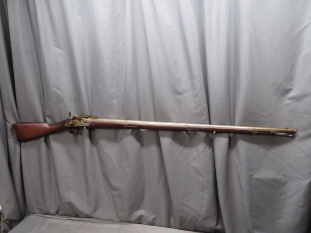 antique miller cartridge conversion civil war us m1861 springfield rifle