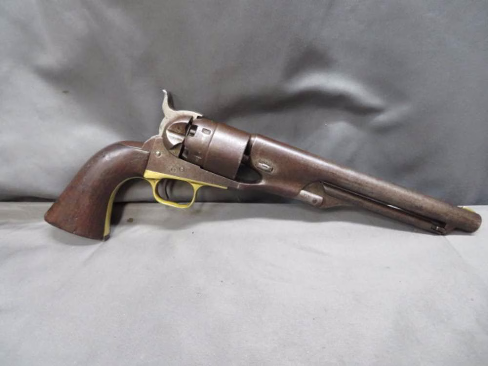 civil war colt model 1860 army revolver made 1862 us army issued